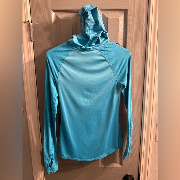 Victoria Secret PINK Women’s blue long sleeve hooded pullover top Size XS - Picture 7 of 9